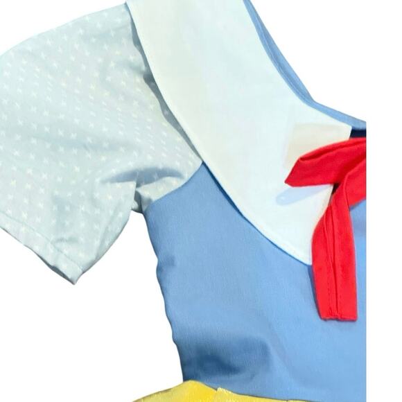 Wild Rich Kids 3/4T Snow White Dress Handmade Princess Costume Yellow Blue Red - Picture 4 of 6